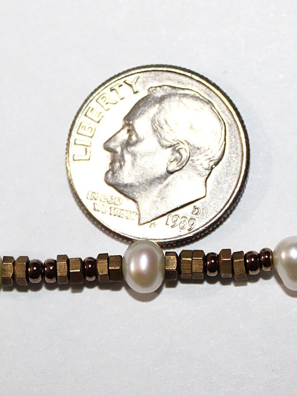 Silpada Go Coastal Sterling Brass Pearl & Bead Pendant Necklace N1894 - Picture 4 of 6